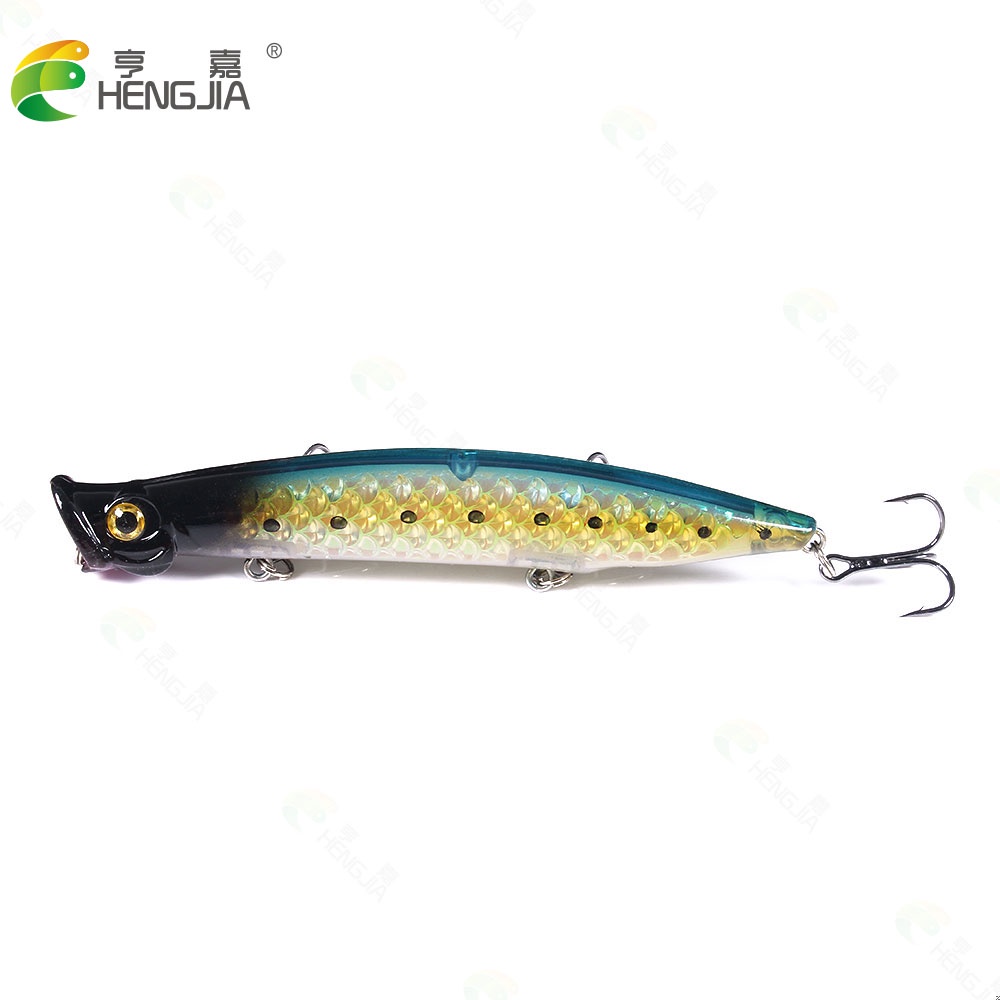 Hengjia 6pcs / Lot Umpan Pancing Popper 11cm 13g Untuk Air Tawar / Asin