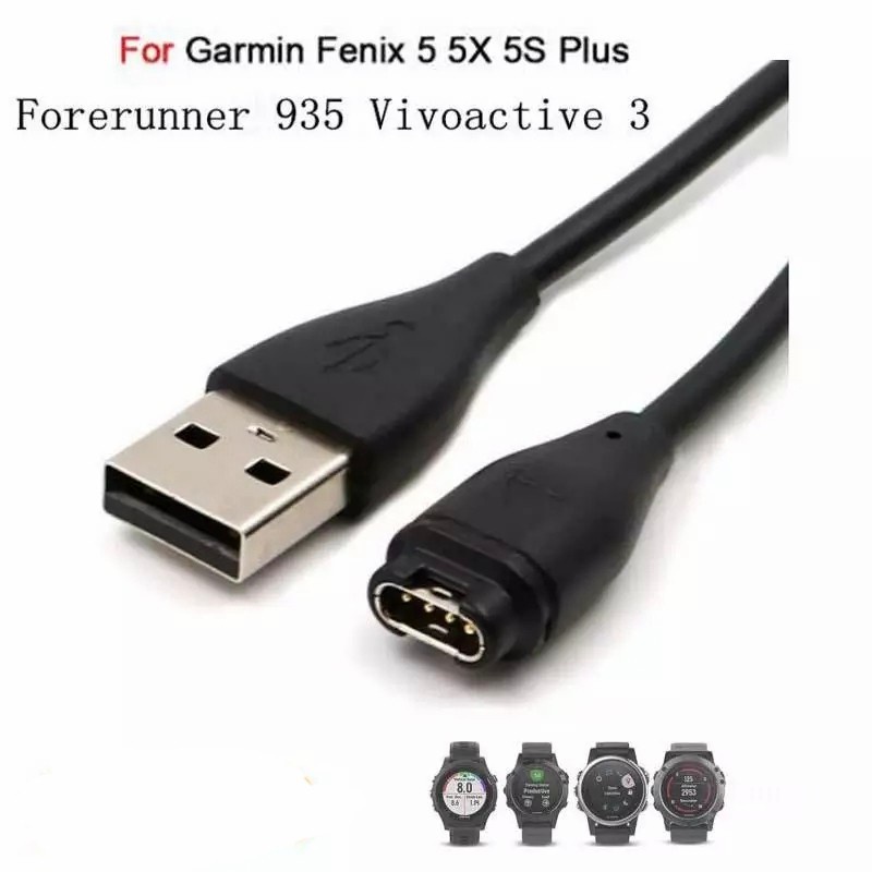 CHARGER CABLE CASAN FOR GARMIN FENIX 5S 5 5X PLUS PRO SOLAR SMARTWATCH - KABEL USB PORT FENIX 5S 5 5