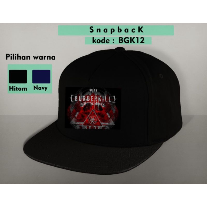 topi snapback caps band burgerkill