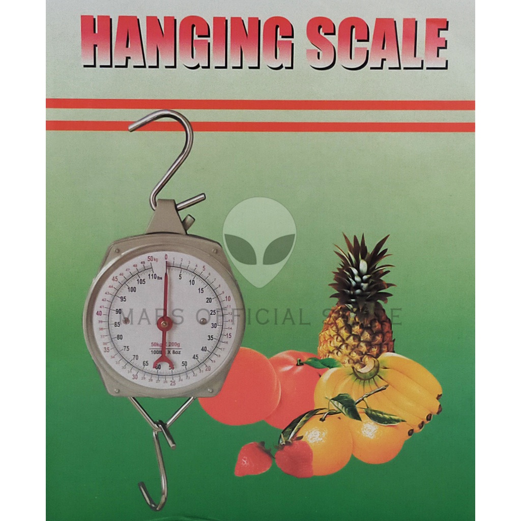 Timbangan Gantung BESI Analog 50kg -100kg - 150kg - 200kg Besi Manual Jarum Kitchen Hanging Scale