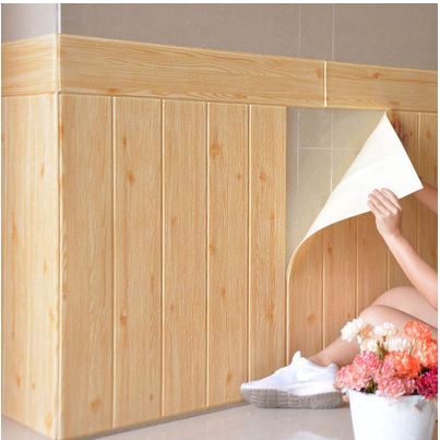 MG 511 COD Wallpaper Dinding Foam 3D Kecil Motif Kayu / walpaper dinding Foam 50gr-3