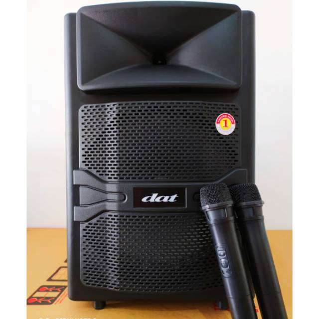 SPEAKER PORTABLE DAT 12INC ( 2 MIC WIRELESS )