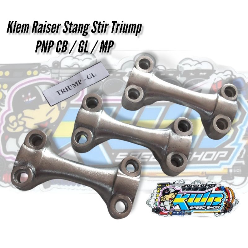 Klem Raiser stang stir triump PNP Cb GL Pro GL Max MP Lama Megapro Mp model tulang pnp CB GL MP KLEM RAISER STANG STIR TRIUMP PNP HONDA CB GL MP tinggal pasang tanpa ngakal