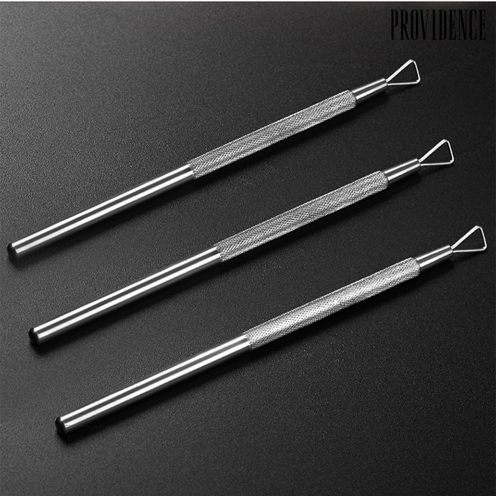 Providence Nail Pusher Solid Anti-Slip Stainless Steel Gel Polish Removal Cleaner Tools for Manicure