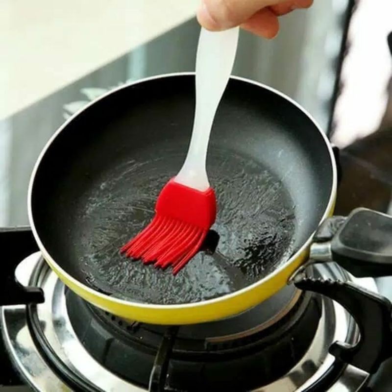 KUAS SILIKON OLES KUE ROTI / BARBEQUE BBQ / SILICONE BRUSH / OLESAN TELUR MINYAK / KUAS MASAK