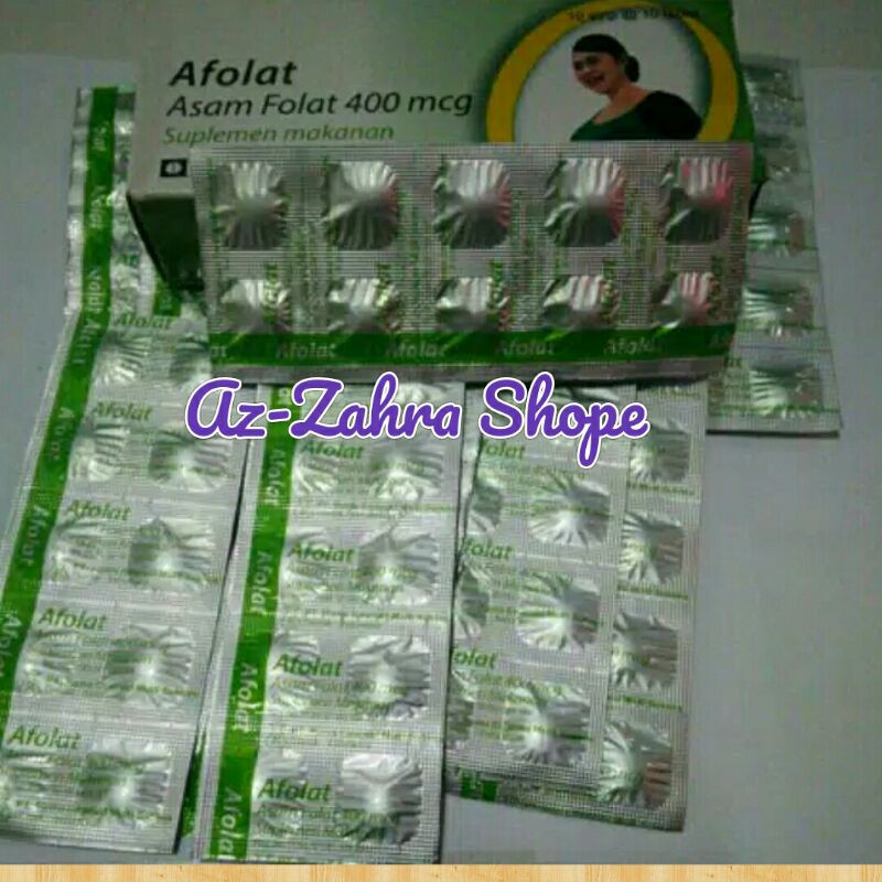 Afolat (Asam Folat)400 mcg/GROSIR Afolat/Untuk Suami Istri yang PROMIL(Program Hamil)/Suplemen Promi