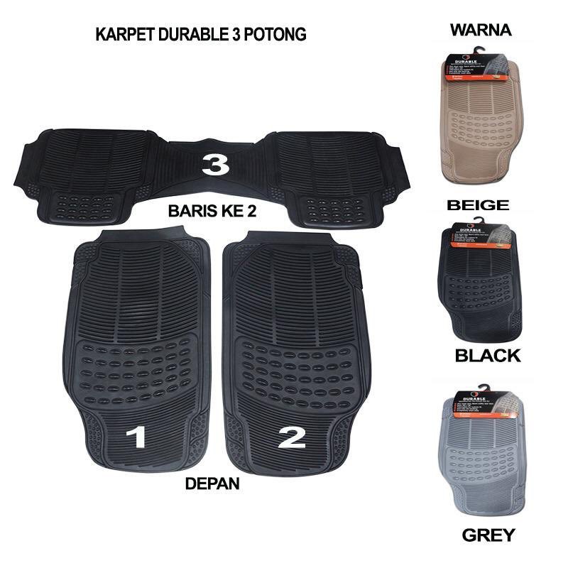 Karpet Mobil Continental Universal 2 Baris Sambung 3Pcs