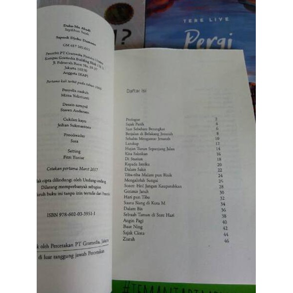 Terbaik‥ Puisi Sapardi Djoko Damono 1 Paket 5 Buku.,. ✻