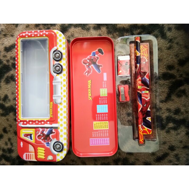 

tempat/kotak pensil spyderman set
