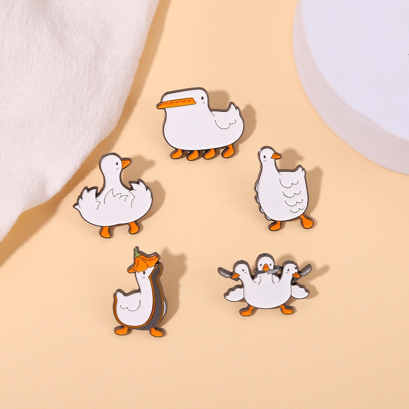 Bros Pin Enamel Bentuk Bebek Untuk Aksesoris Pakaian