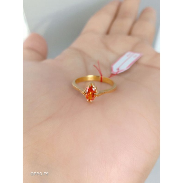 cincin bahan Ringgit lapis emas 22k