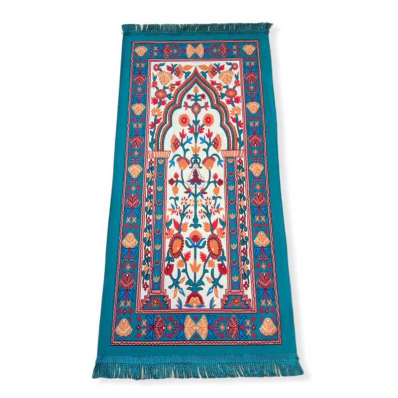 BISA CODSajadah Muka Suede Kepala Mini Kecil Turki Bahan Halus Lembut anak pcs - kipas PROMO Kode 52-Toska