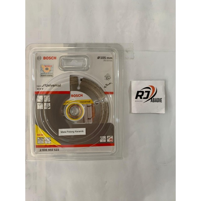 Mata Pisau Potong Keramik / Diamond Wheel Bosch Kuning Kering 4&quot;