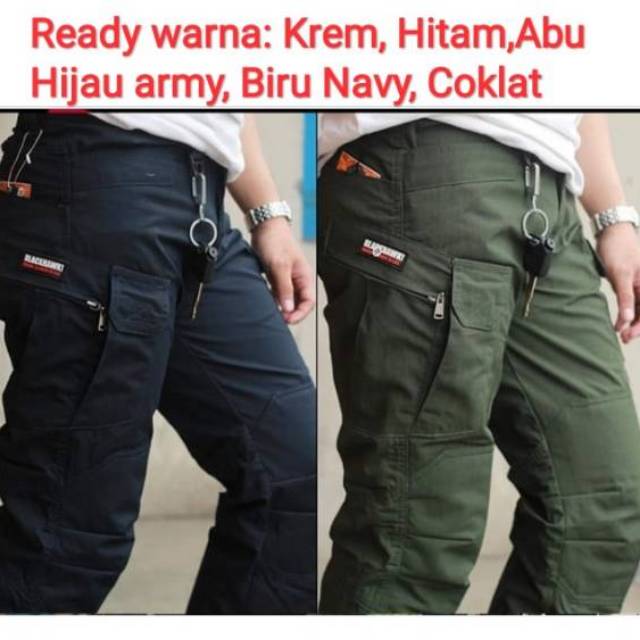 CELANA PANJANG CARGO PRIA TACTICAL BLAKHAWK Army Cowok laki Brimob Pdl TNI Polisi ABRI