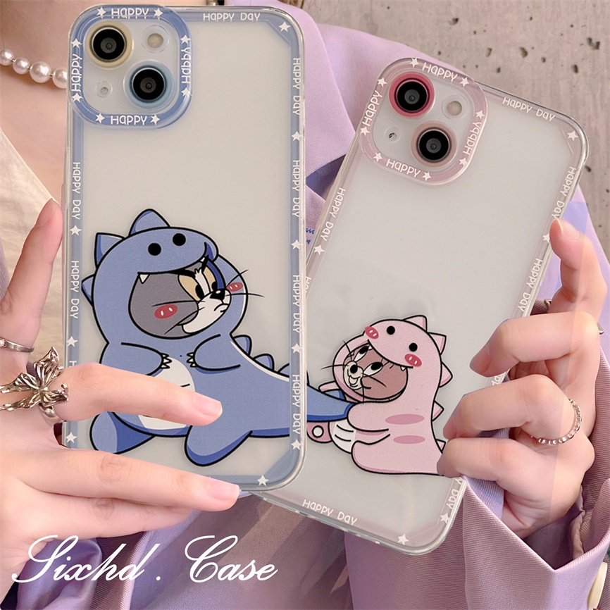 Couple Case Redmi Note 11 11s 10 9 8Pro Redmi 10C 10 9T 9C 9A 9 8 Xiaomi Poco X3Pro NFC Gambar Kartun Kucing Dan Tikus Lucu Casing