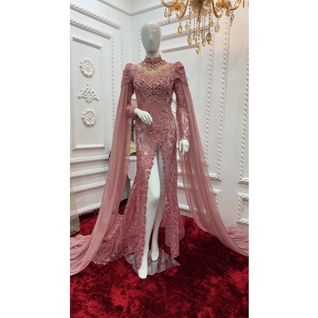 kebaya premium dusty pink