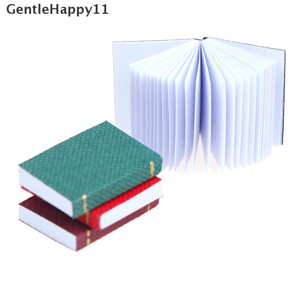 Gentlehappy 4pcs/set1per12rumah Boneka Miniatur Buku Mini Model Aksesoris Furniture