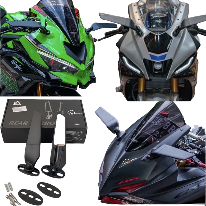 Spion Winglet Cbr150 cbr250 Ninja250 Gsx150 R15 Xmax Nmax Bahan Full Cnc