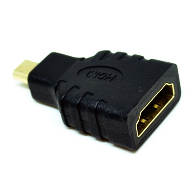 KONVERTER MICRO HDMI MALE TO HDMI FEMALE ADAPTER GOLD PLATED