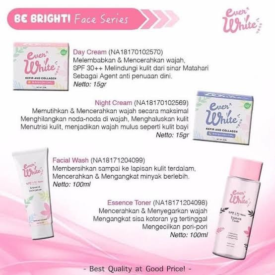 [PAKET WAJAH] Everwhite / Ever White Be Bright! Face Series