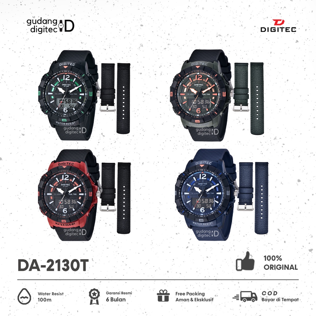 DIGITEC DA 2130/ Jam Tangan Pria/ DA2130T/ 2130 T Original