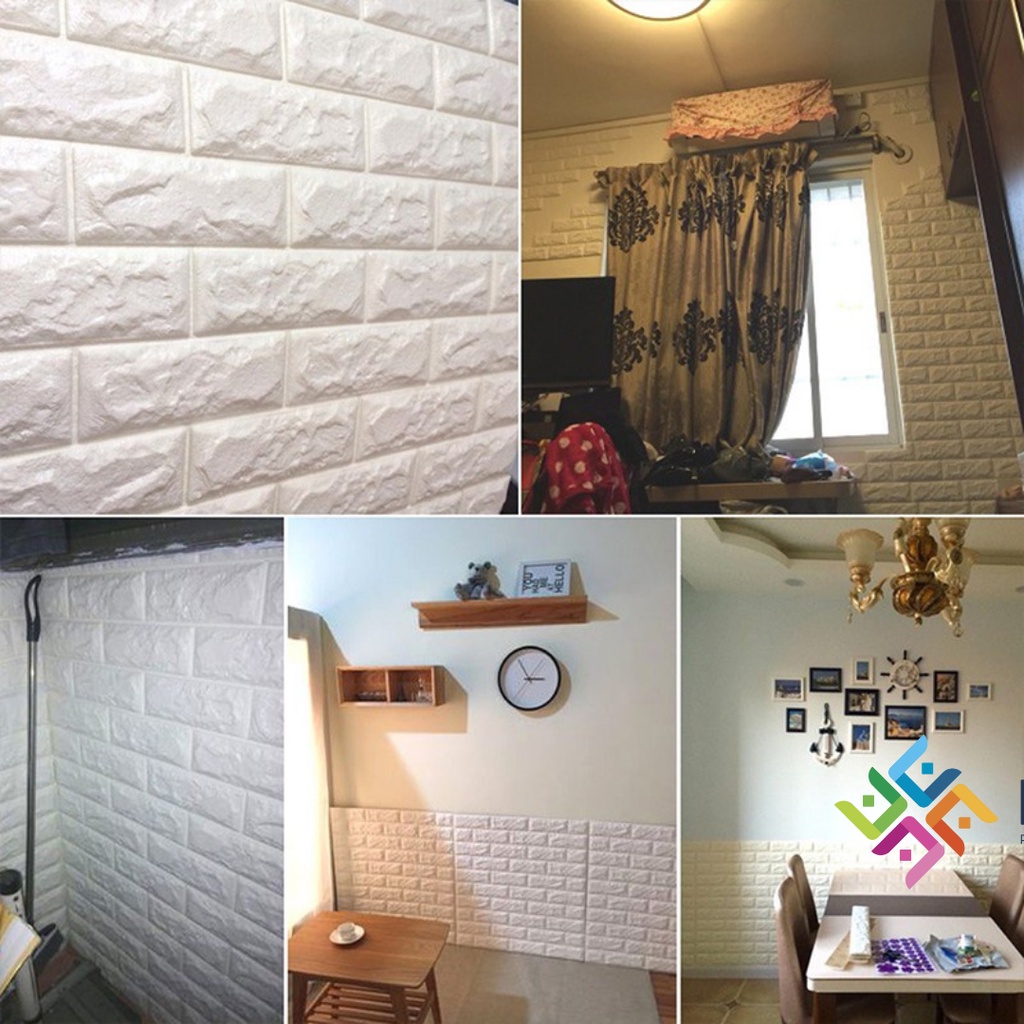 Wallpaper Dinding Foam 3D / Stiker Wallpaper Dinding Mini Dekorasi  / Wallpaper 3D-6