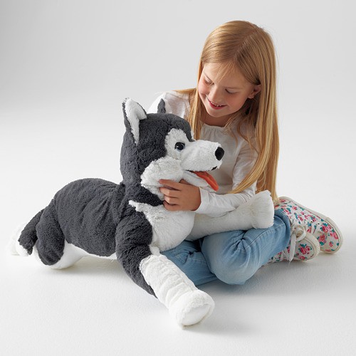 LIVLIG Boneka anjing siberian husky