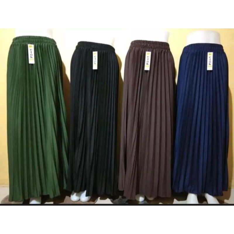 ROK WANITA PLISKET KOREA/ROK PLISKET KWALITAS PREMIUM/ROK PANJANG WANITA