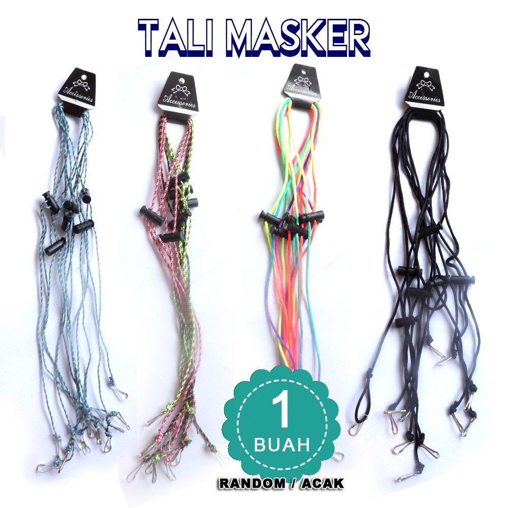 TALI MASKER premium panjang - random - satuan -TALI MASKER PANJANG
