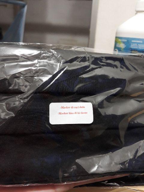 3 Pcs Masker Cotton 3 In 1 (bisa Isi Tissue)