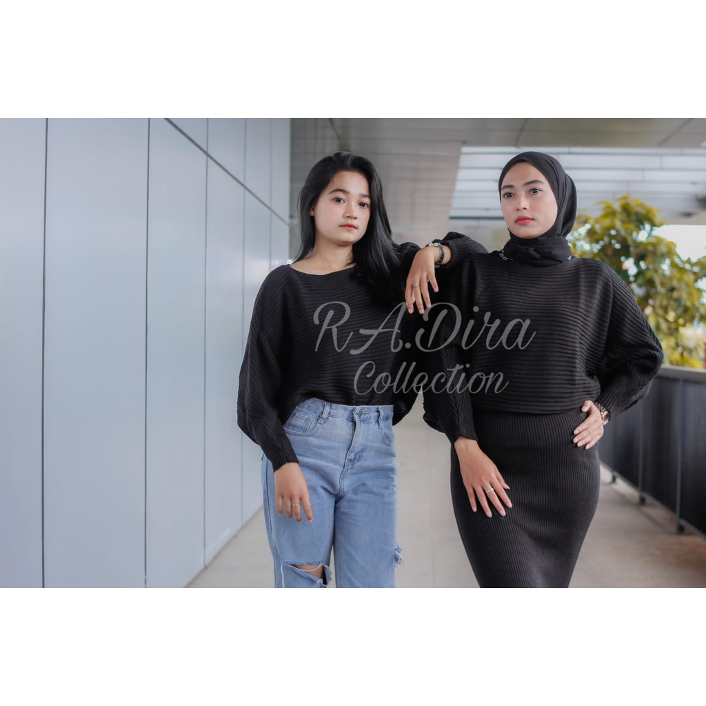 Betwing Prily Rajut Blouse/Baju Rajut Wanita/Rajut Premium/Outerwear