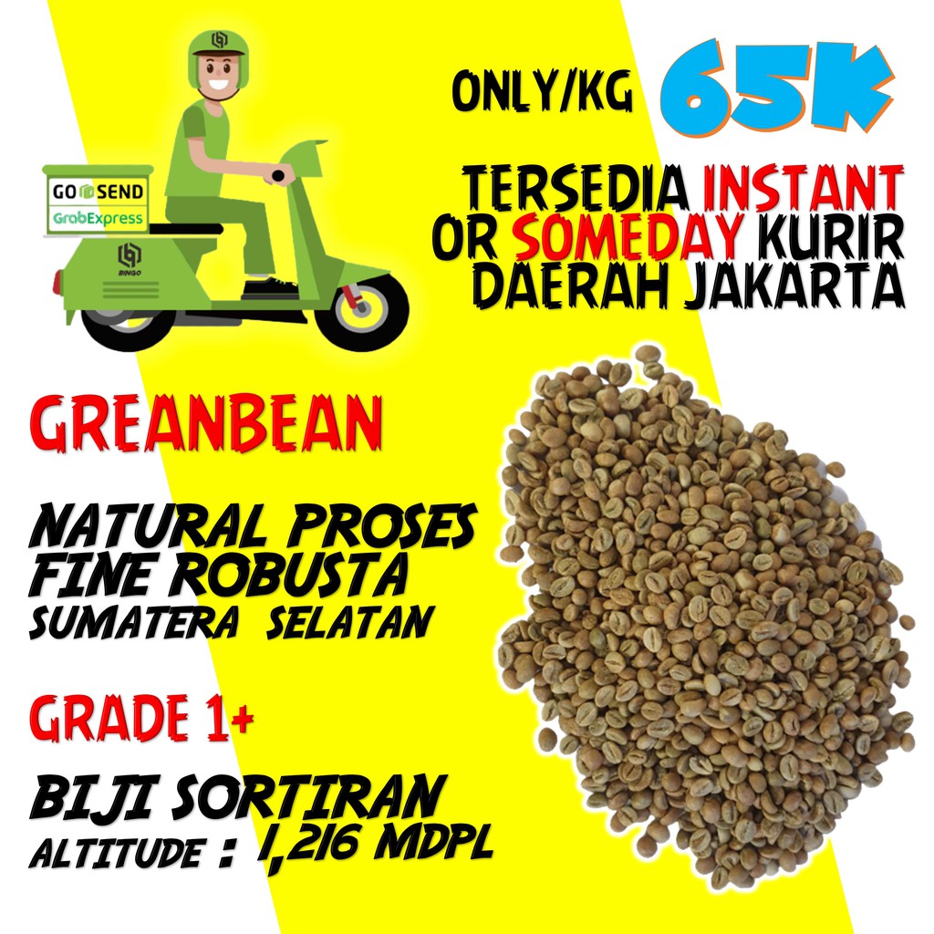 

GREANBEAN ROBUSTA NATURAL SUMATERA SELATAN GRADE 1