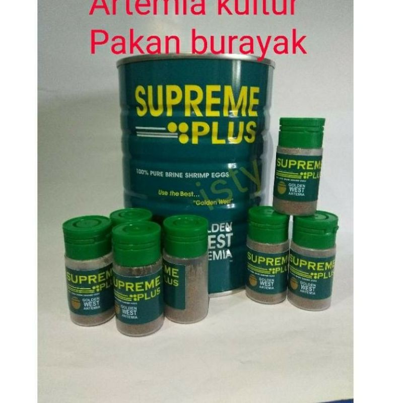 Artemia supreme plus 10 gram artemia tetas pakan burayak cupang guppy 10 gr