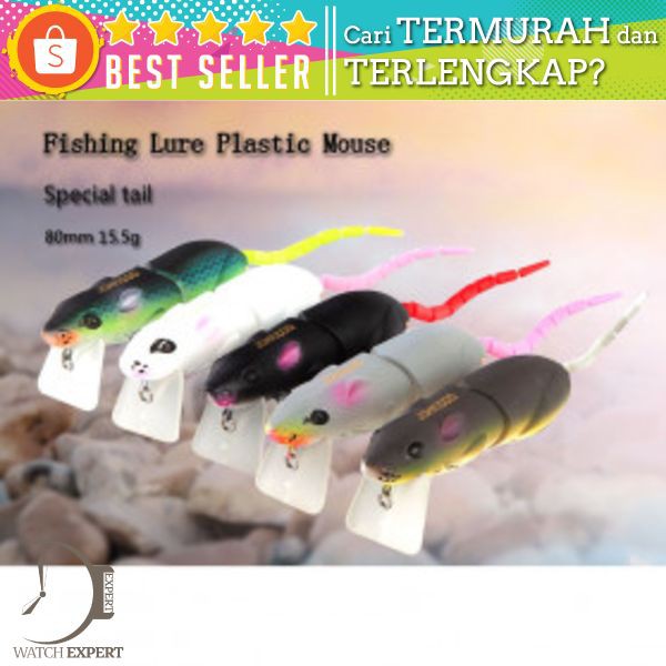 Umpan Pancing Bentuk Tikus Bionic Hard Bait 15.5 grams - JOHNCOO JC -160 Mix Color