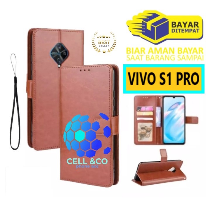 Flip cover VIVO S1 PRO Flip case buka tutup kesing hp casing hp flip case leather wallet