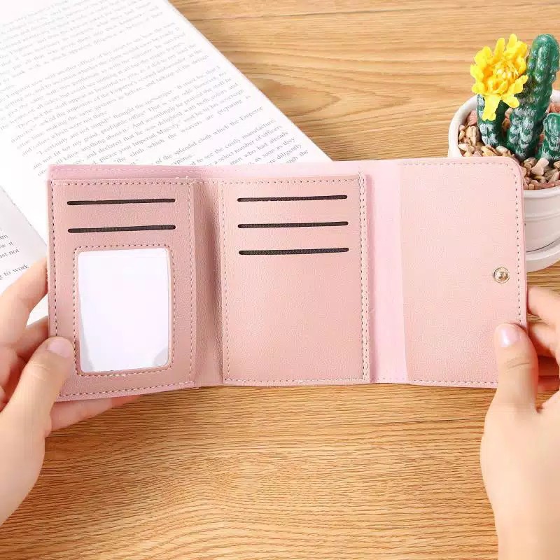 *ALIBABA1688*COD Dompet Impor DompetLipat Wanita Pendek 6021 / A40 Warna Warni Forever Young Mini C9-6