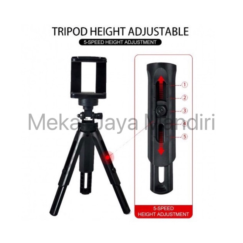 Tripod Support Mini - Phone Extendable With Holder U Satoo Penyangga HP Smartphone Kamera Smartphone