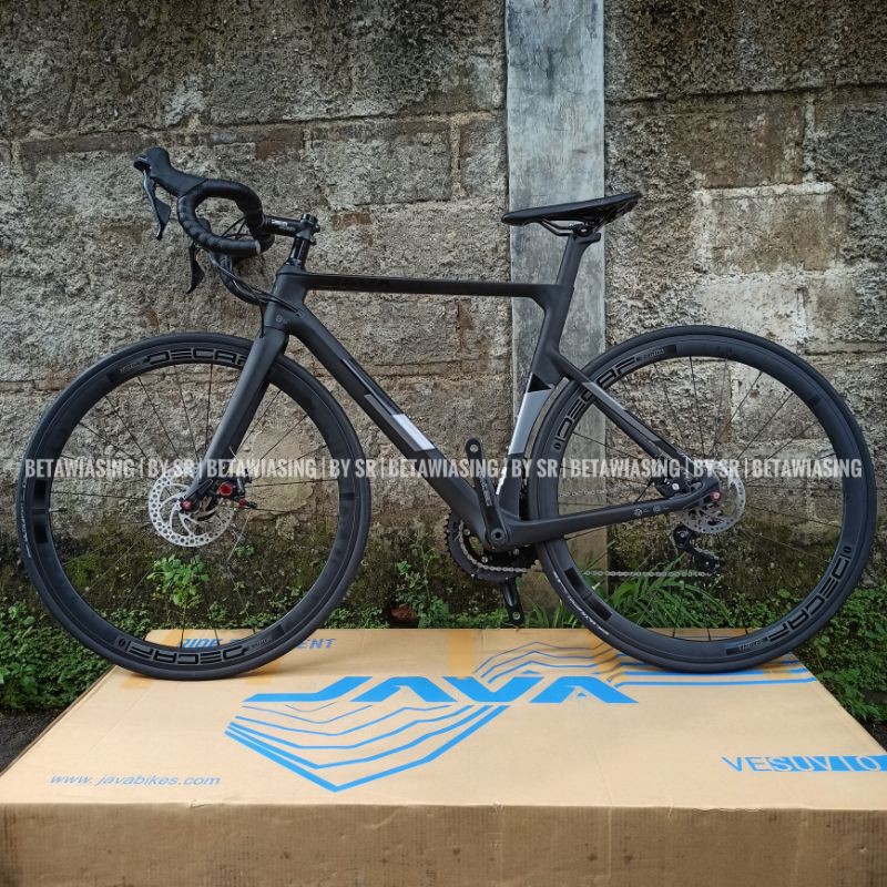 Sepeda Balap Roadbike Carbon JAVA VESUVIO Shimano 105 2x11 Speed Size 54 Shadow Black