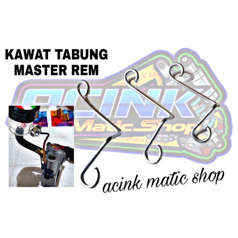 Kawat tabung minyak rem tiang master rem breket tabung master rem crome