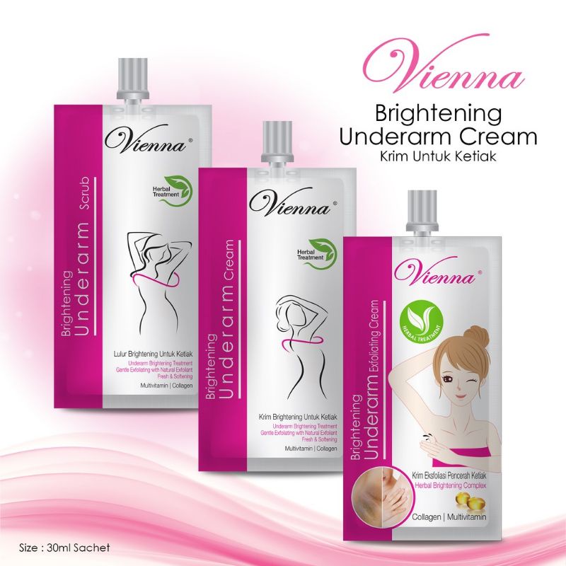 Vienna krim pemutih ketiak sachet 30 ml