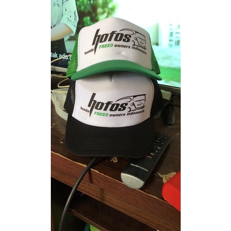 topi jaring/trucker polos/sablon,kaos sablon