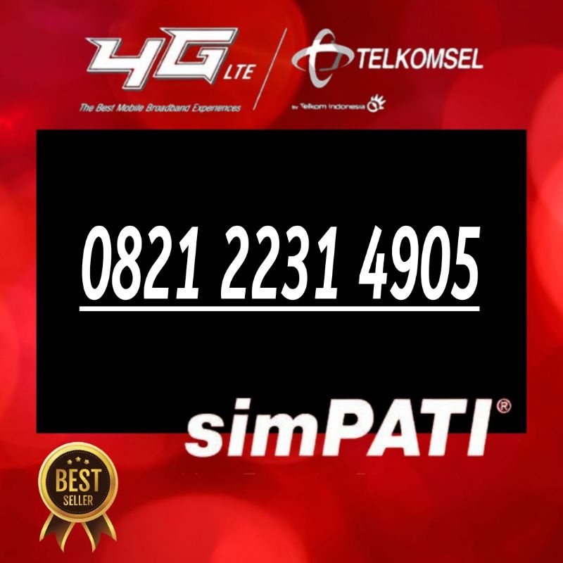 Kartu Perdana simpati cantik telkomsel Agus 0821 2231 4905 4605