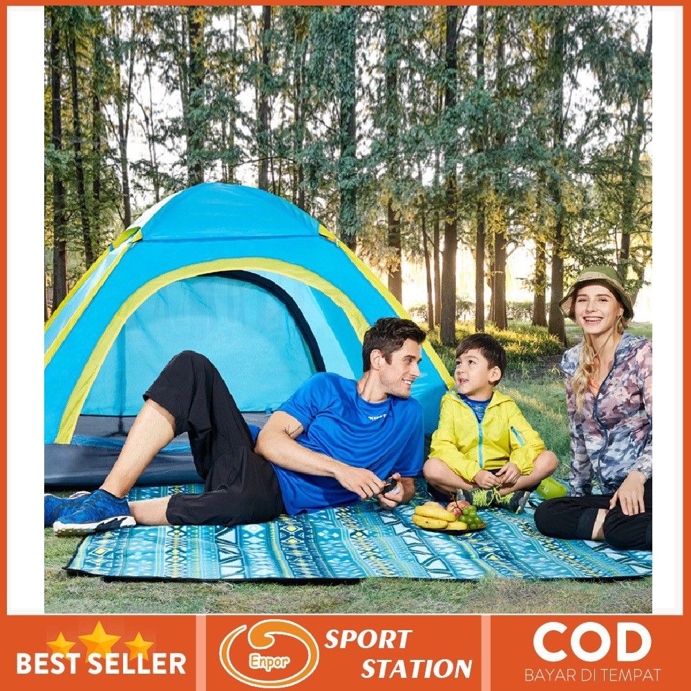 ENPOR Tenda Camping Lipat Kapasitas 4 Orang Outdoor Tent Otomatis OG201