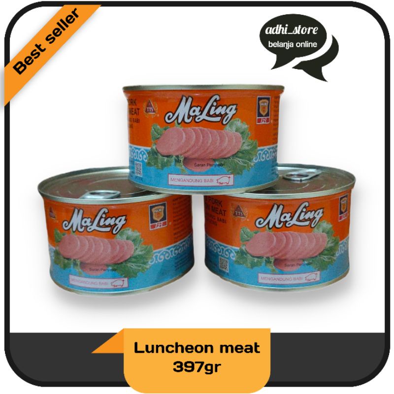 Maling TTS  Canned pork Luncheon Meat 397gr ( NON HALAL )