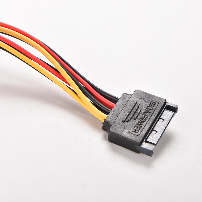 (LUCKID) Splitter Y 15 Pin SATA Male Ke SATA Female 1: 2 Power