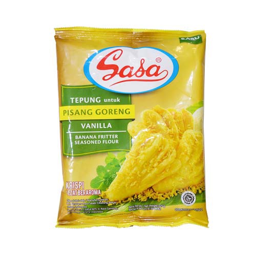 

Sasa Tepung Pisang Goreng Vanilla Renyah Enak Manis 225 GR