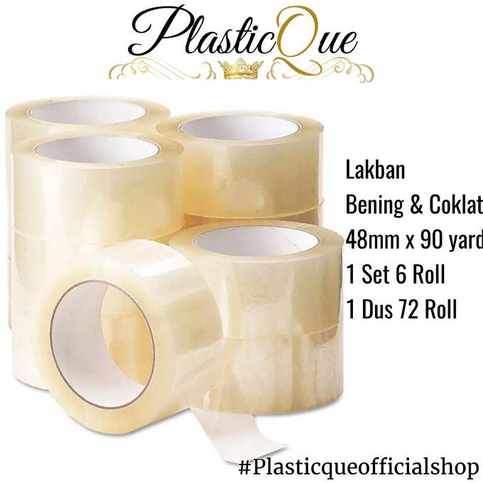 

Lakban Bening Coklat 90 Yard 2 Inch 48Mm Per Dus 45Um Micron 80 Meter - Random 50% Fauzinarman