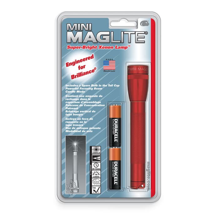 Best Seller MAGLITE SENTER MINI HANGPACK AA M2A036R - MERAH