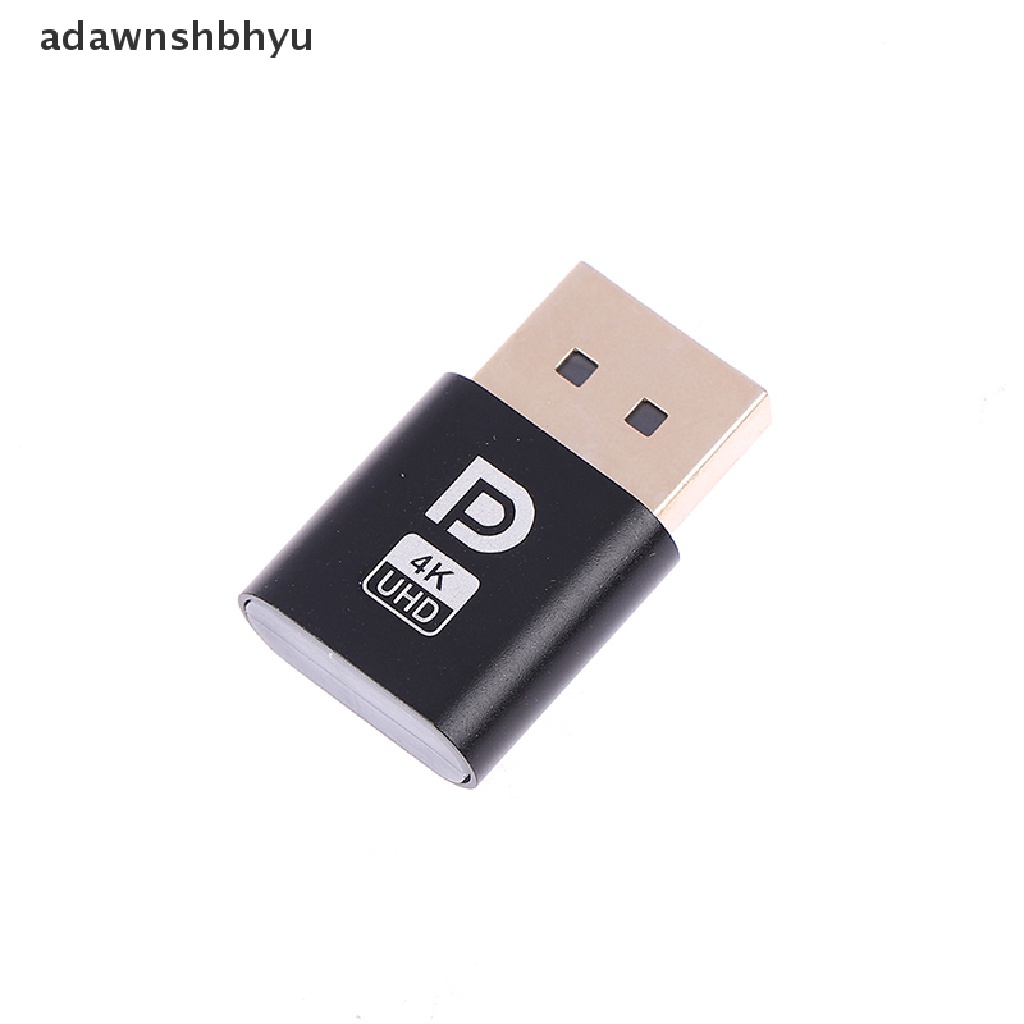 Adawnshbhyu 4K Displayport Dummy Plug DP Virtual Display Adapter Aksesoris Desktop