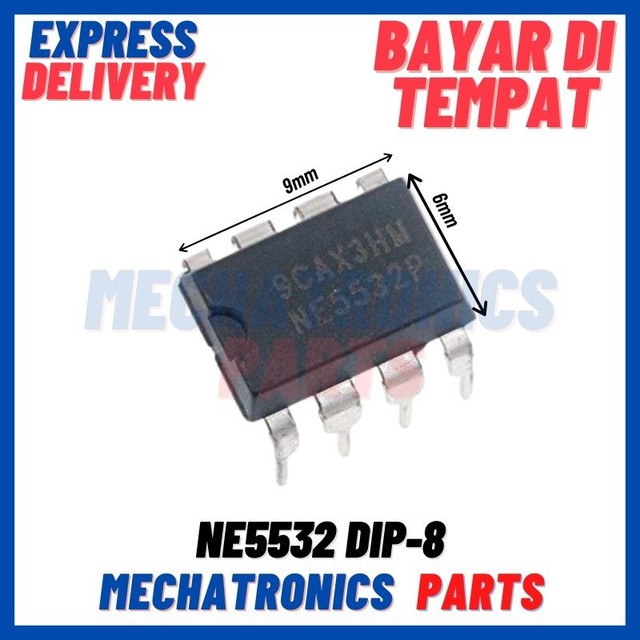 2PCS [ICS-9023] NE5532 AUDIO OP-AMP DIP-8